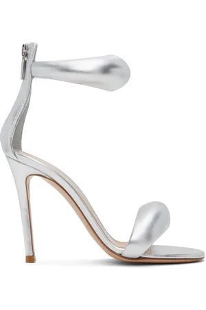 Gianvito Rossi Silver Bijoux Heeled Sandals