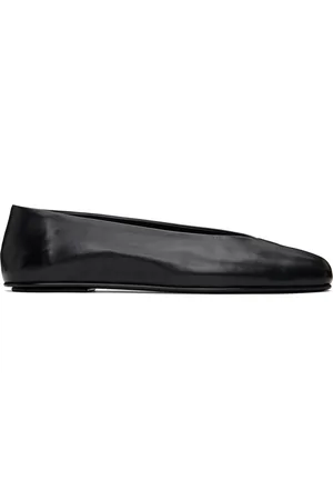 The Row Black Eva Two Ballerina Flats