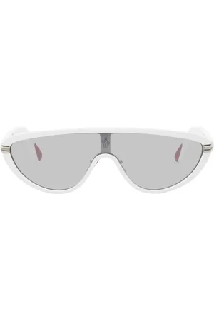 Moncler White Vitesse Sunglasses