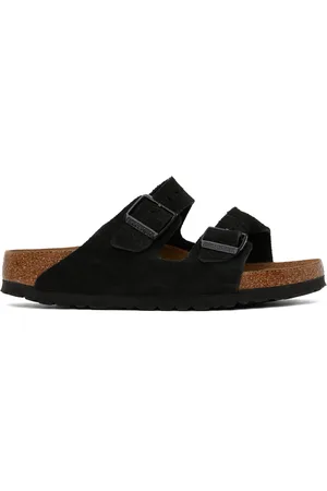 Birkenstock Black Narrow Arizona Soft Footbed Sandals