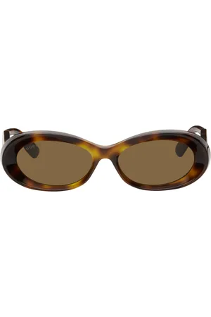 Gucci Tortoiseshell Oval Sunglasses