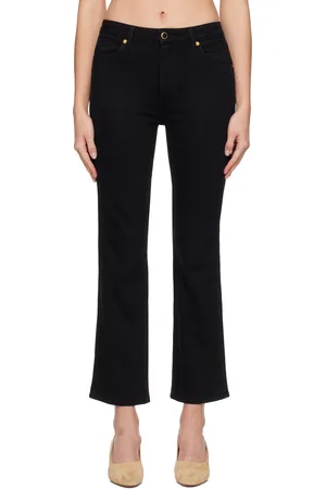 Khaite Black Vivian Stretch Jeans