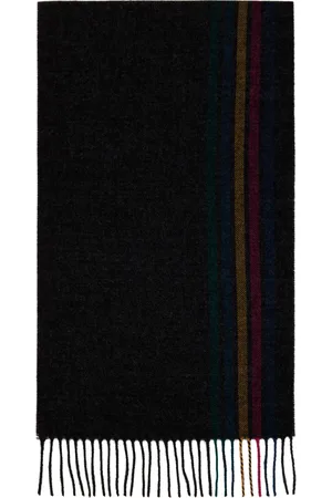 Paul Smith Gray Sports Stripe Scarf