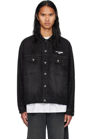We11 Done Black 1506 Trucker Denim Jacket