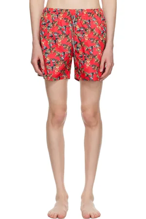 Vivienne Westwood Red Crazy Orb Swim Shorts