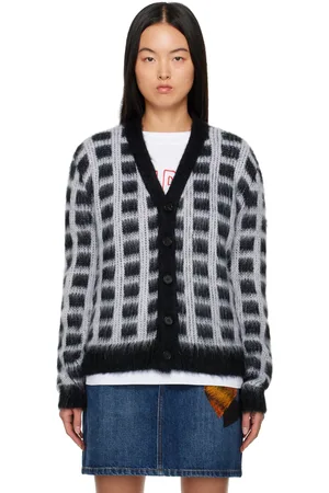 Marni Black Check Cardigan