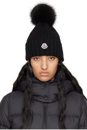 Moncler Black Pom Pom Beanie