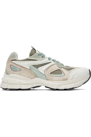Axel Arigato Beige & Green Marathon Runner Sneakers