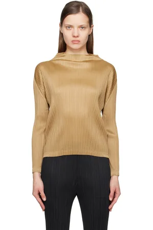 PLEATS PLEASE ISSEY MIYAKE Tan Monthly Colors December Top