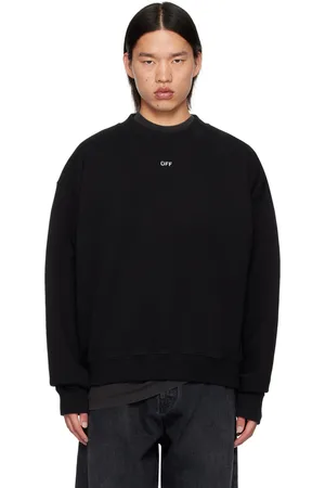 OFF-WHITE Black Off Stamp Skate Crewneck Sweatshirt