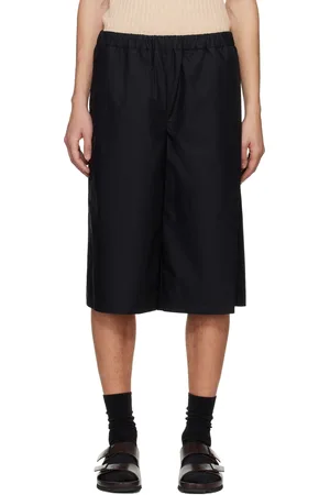RIER Black Popeline Bermuda Shorts