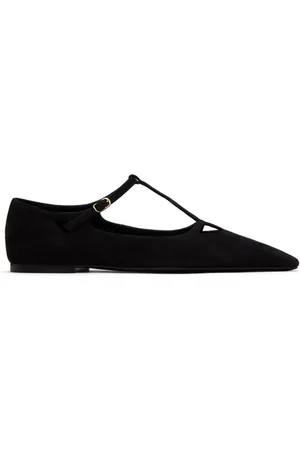 The Row Black Cyd Ballerina Flats