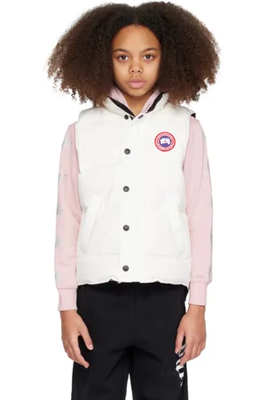 Canada Goose Kids White Vanier Down Vest