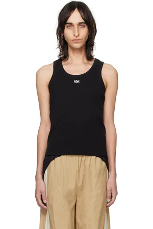 Kijun Black Embroidered Tank Top