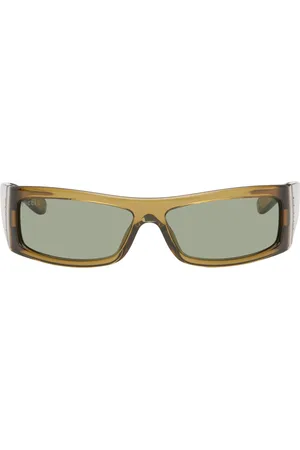 Gucci Brown Rectangular Sunglasses