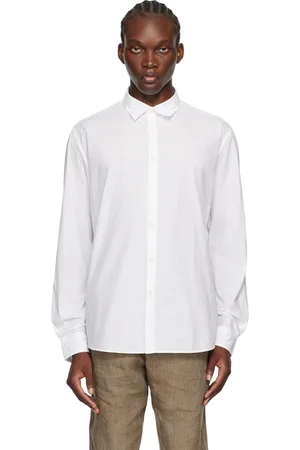 Sunspel White Lightweight Poplin Shirt