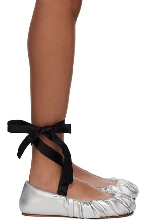 Yume Yume Silver Padded Ballerina Flats