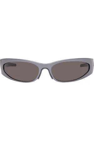 Balenciaga Gray Wraparound Sunglasses