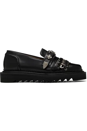 TOGA PULLA Black Leather Loafers