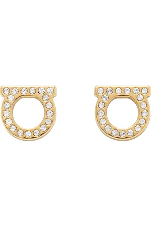 Salvatore Ferragamo Gold Gancini Earrings