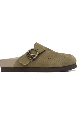 Pins & Needles Taupe Suede Clogs