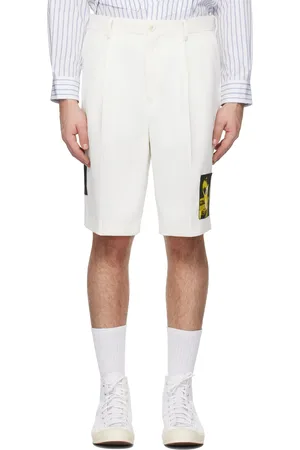 UNDERCOVER White Appliqué Shorts