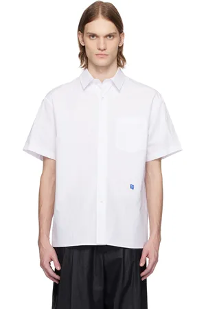 Ader Error White Sig; TRS Tag Half Sleeve 01 Shirt