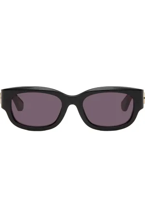 Gucci Black & Red Specialized Fit Oval Sunglasses
