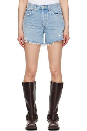 AGOLDE Blue Parker Denim Shorts