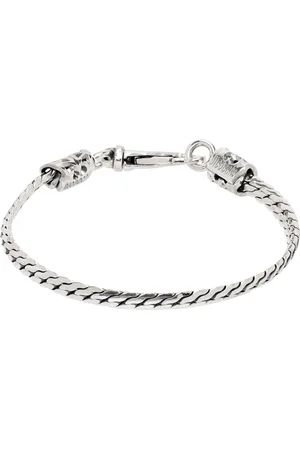 EMANUELE BICOCCHI Silver Herringbone Chain Bracelet
