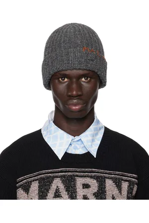 Marni Gray Shetland Wool Beanie