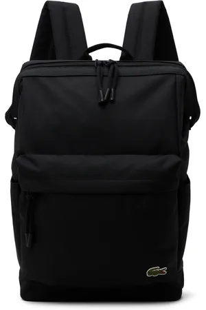 Lacoste Black Neocroc Small Rectangular Backpack