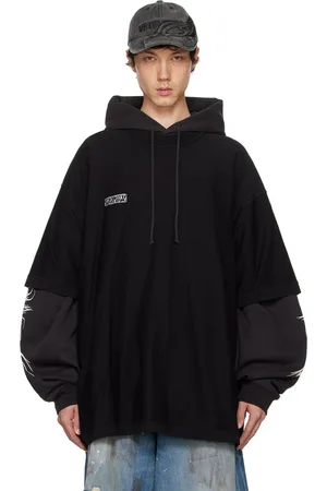 Vetements Black Inside Out Label T-Shirt