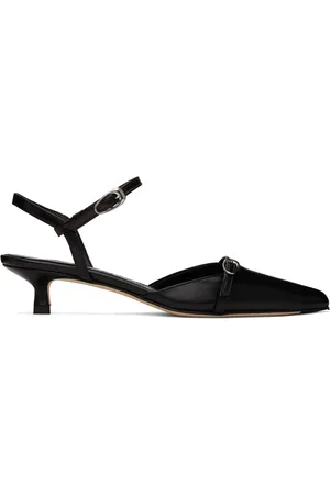 Aeyde Black Melia Nappa Heels