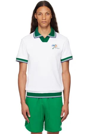 Casablanca White Croquis De Tennis Polo
