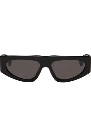 Bottega Veneta Black Rectangular Sunglasses