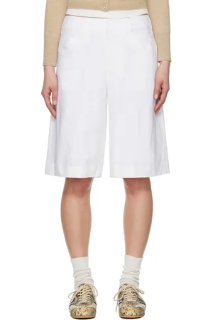 RAG&BONE White Banks Linen-Blend Shorts