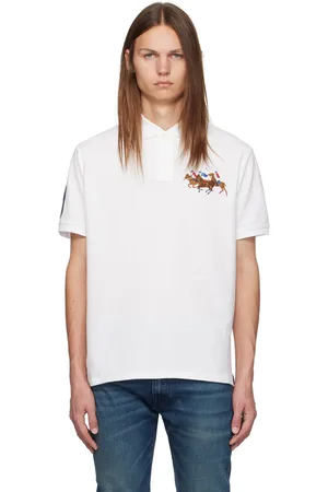 Ralph Lauren White Embroidered Polo