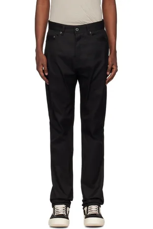 Rick Owens Black Porterville Detroit Cut Jeans