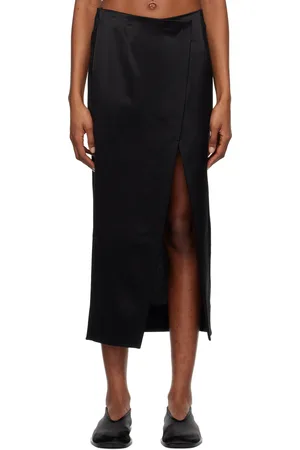 TOVE Black Viola Midi Skirt