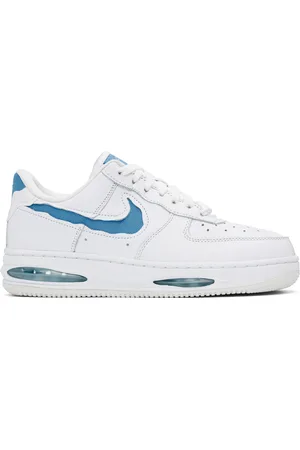 Nike White & Blue Air Force 1 Low EVO Sneakers