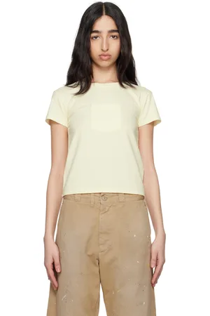 Maison Margiela Yellow Heavy Cotton Jersey T-shirt