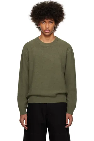 LEMAIRE Khaki Crew Neck Sweater