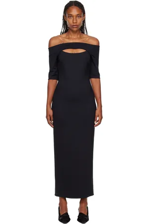 ROSETTA GETTY Black Cutout Maxi Dress
