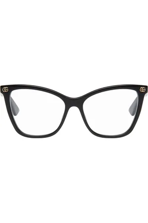 Gucci Black Light Acetate GG Cat Eye Glasses