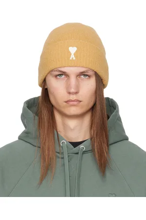 Ami Yellow Off-White Ami de Coeur Beanie