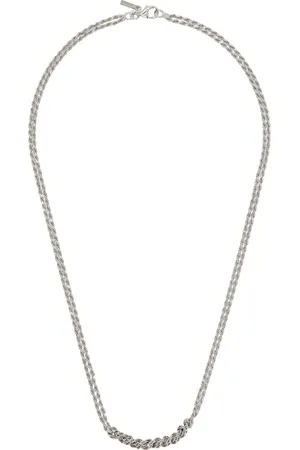 EMANUELE BICOCCHI Silver Crochet Necklace