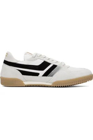 Tom Ford White & Black Suede Jackson Sneakers