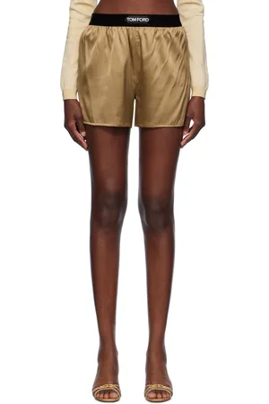 Tom Ford Tan Stretch Silk Boxer Shorts