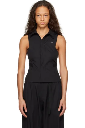 Hyein Seo Black Paneled Shirt